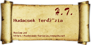 Hudacsek Terézia névjegykártya